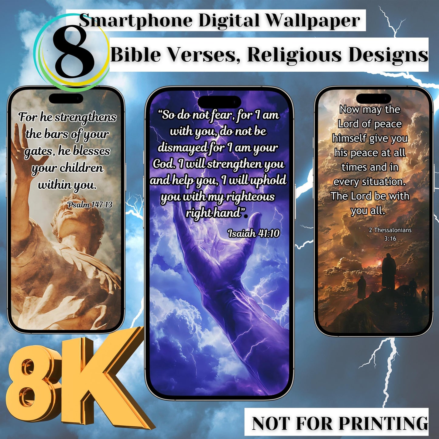 Bible Verse Wallpaper Set Of 8 [ Digital Download ] - Bridgetown Artistry