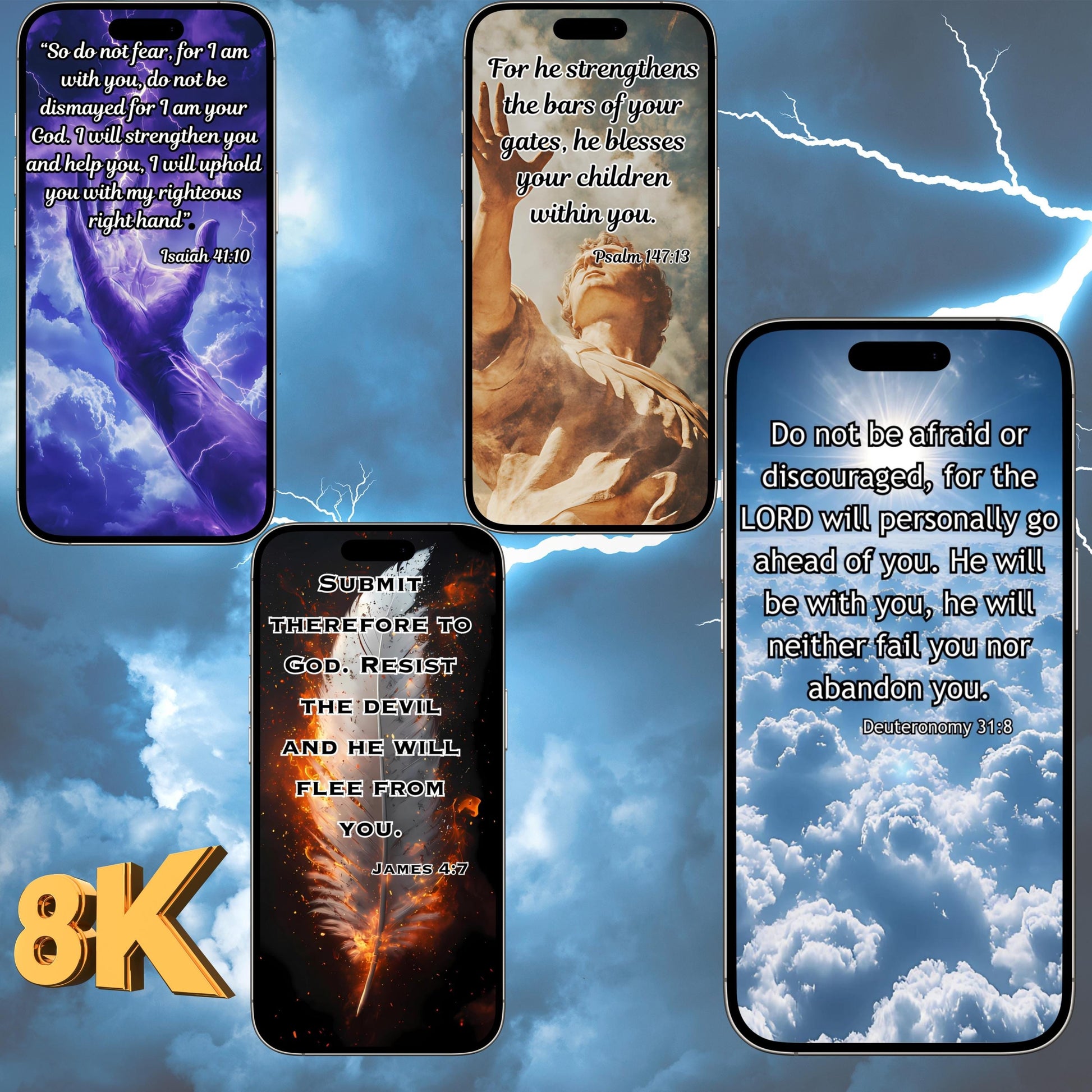 Bible Verse Wallpaper Set Of 8 [ Digital Download ] - Bridgetown Artistry