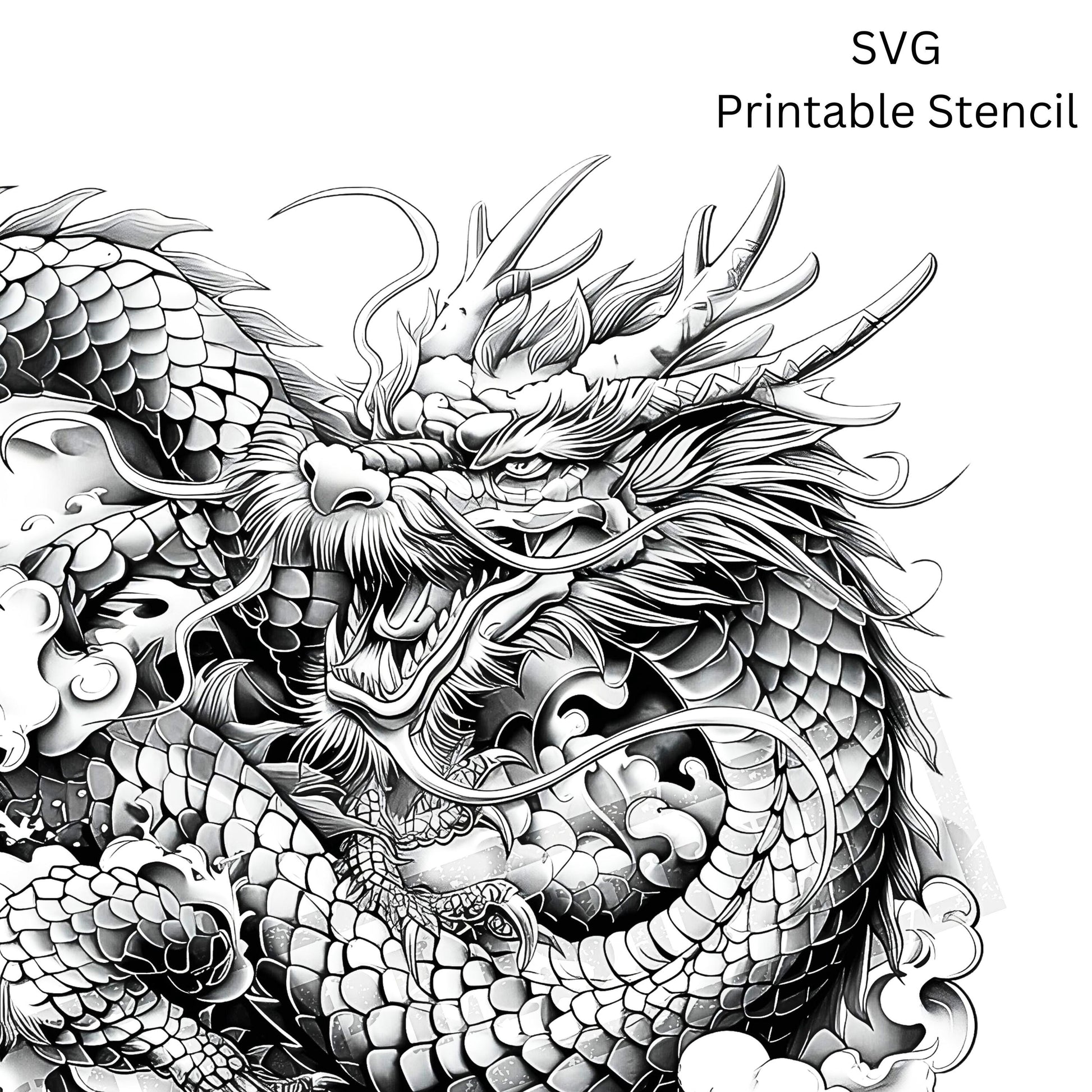 Dragon Tattoo Design [ Digital Download ] - Bridgetown Artistry