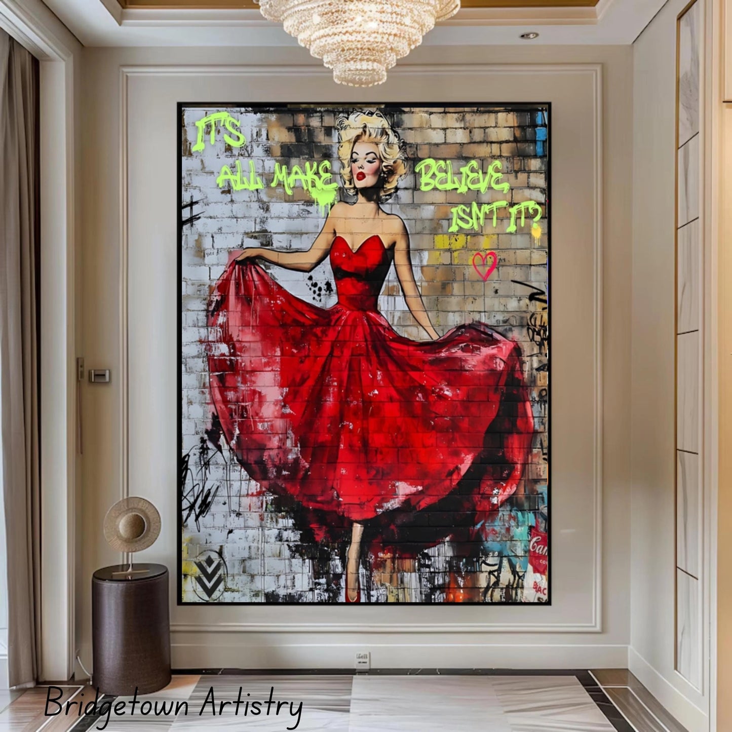 Graffiti Street Wall Art Marilyn Monroe [ Digital Download ] - Bridgetown Artistry