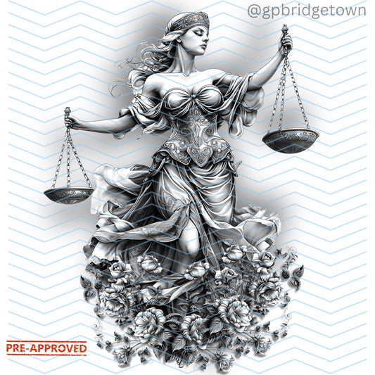 Libra Zodiac Tattoo Design [ Digital Download ] - Bridgetown Artistry