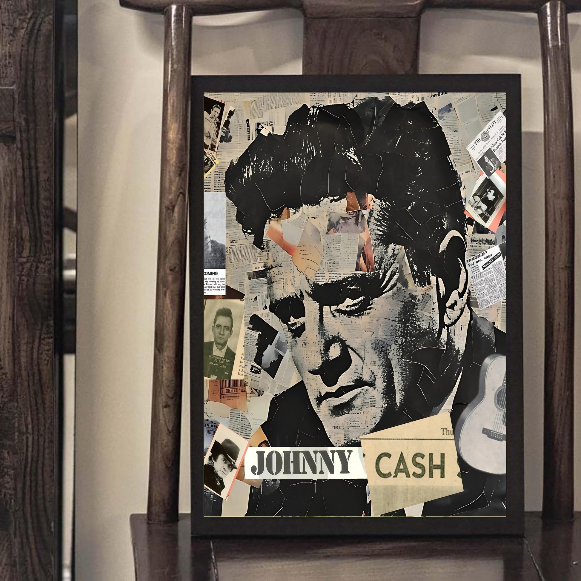 Johnny Cash Abstract Wall Art [ Digital Download ] - Bridgetown Artistry