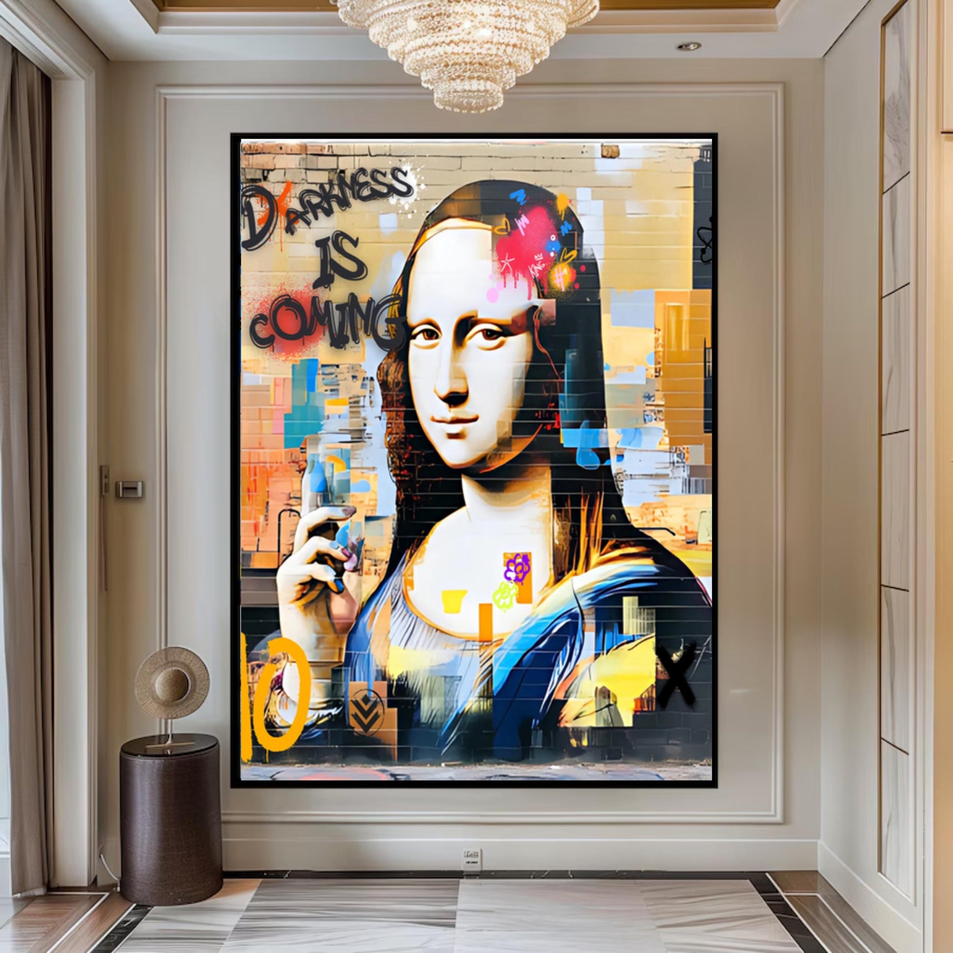 Mona Lisa Graffiti Street Wall Art  [ Digital Download ] - Bridgetown Artistry