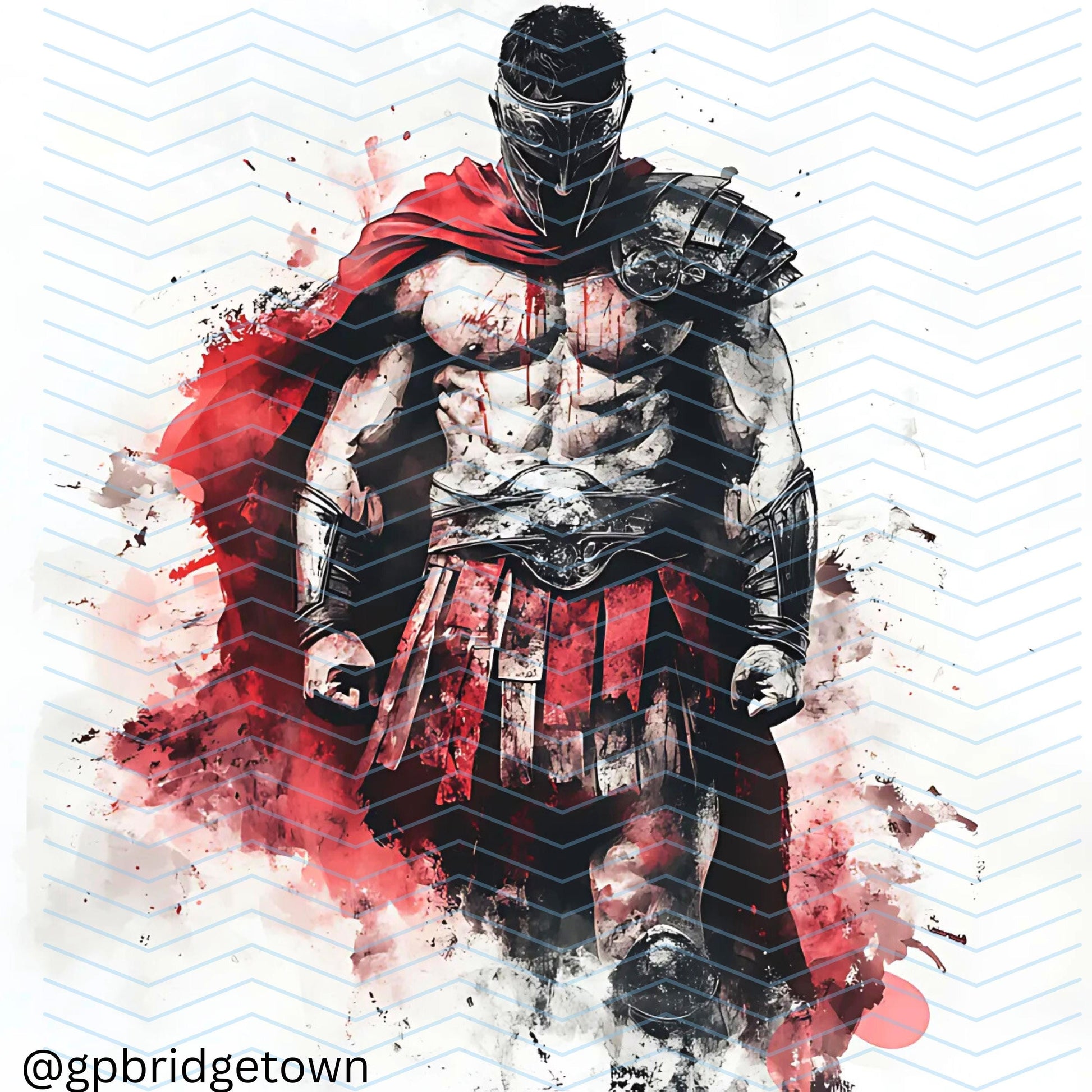 Roman Gladiator Tattoo Design [ Digital Download ] - Bridgetown Artistry