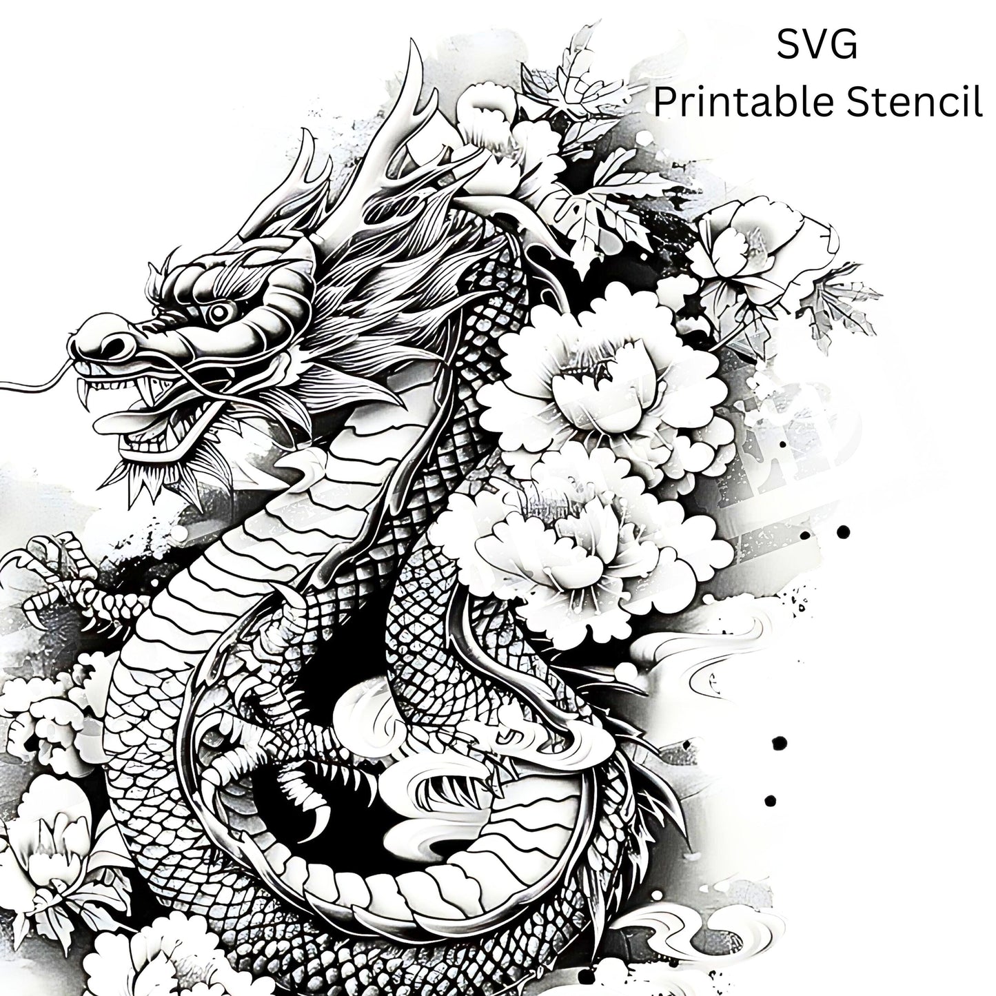 Dragon Japanese Style Tattoo Design [ Digital Download ] - Bridgetown Artistry