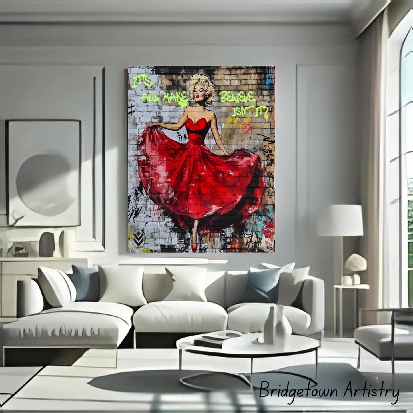 Graffiti Street Wall Art Marilyn Monroe [ Digital Download ] - Bridgetown Artistry