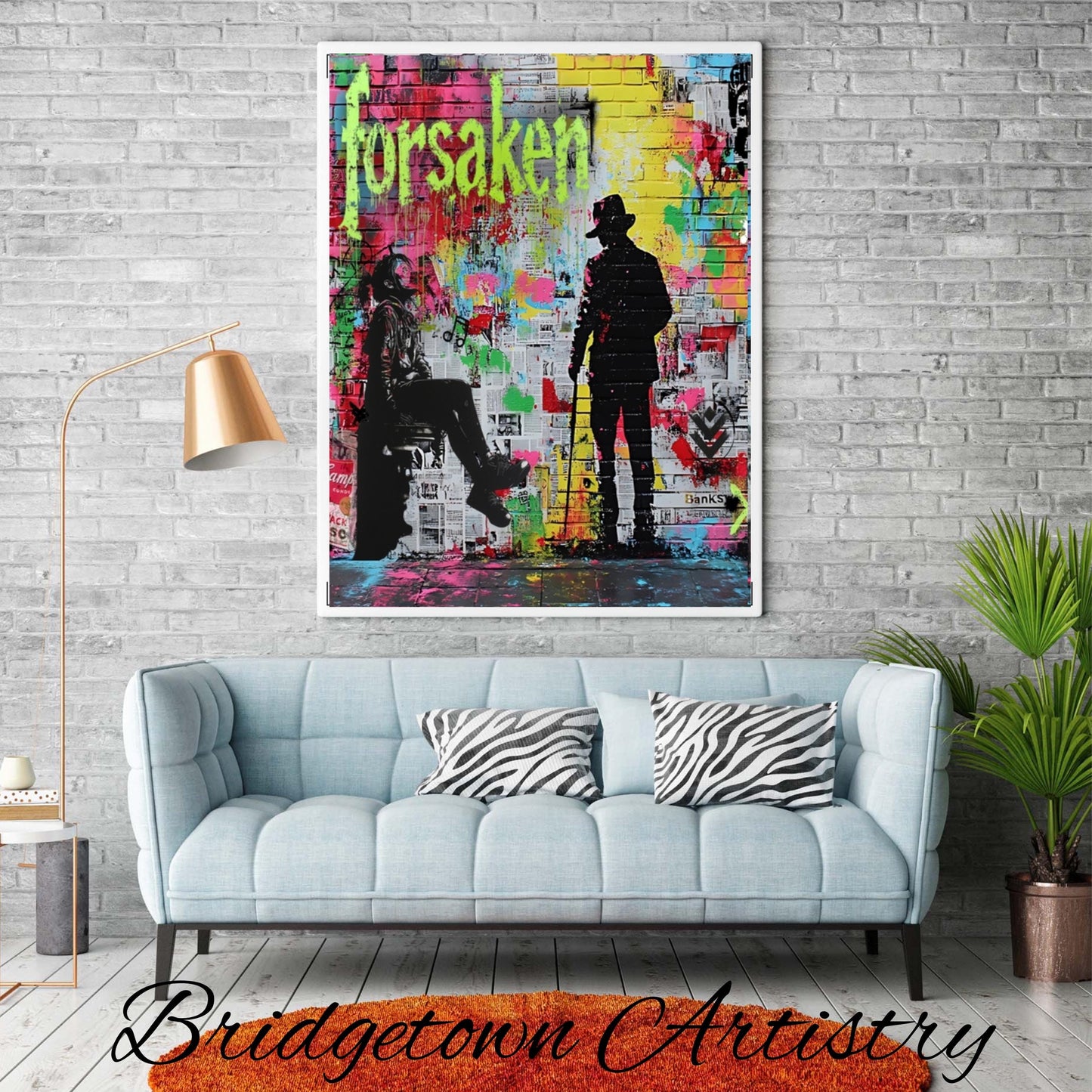 Graffiti Street Wall Art Banksy Style [ Digital Download ] - Bridgetown Artistry