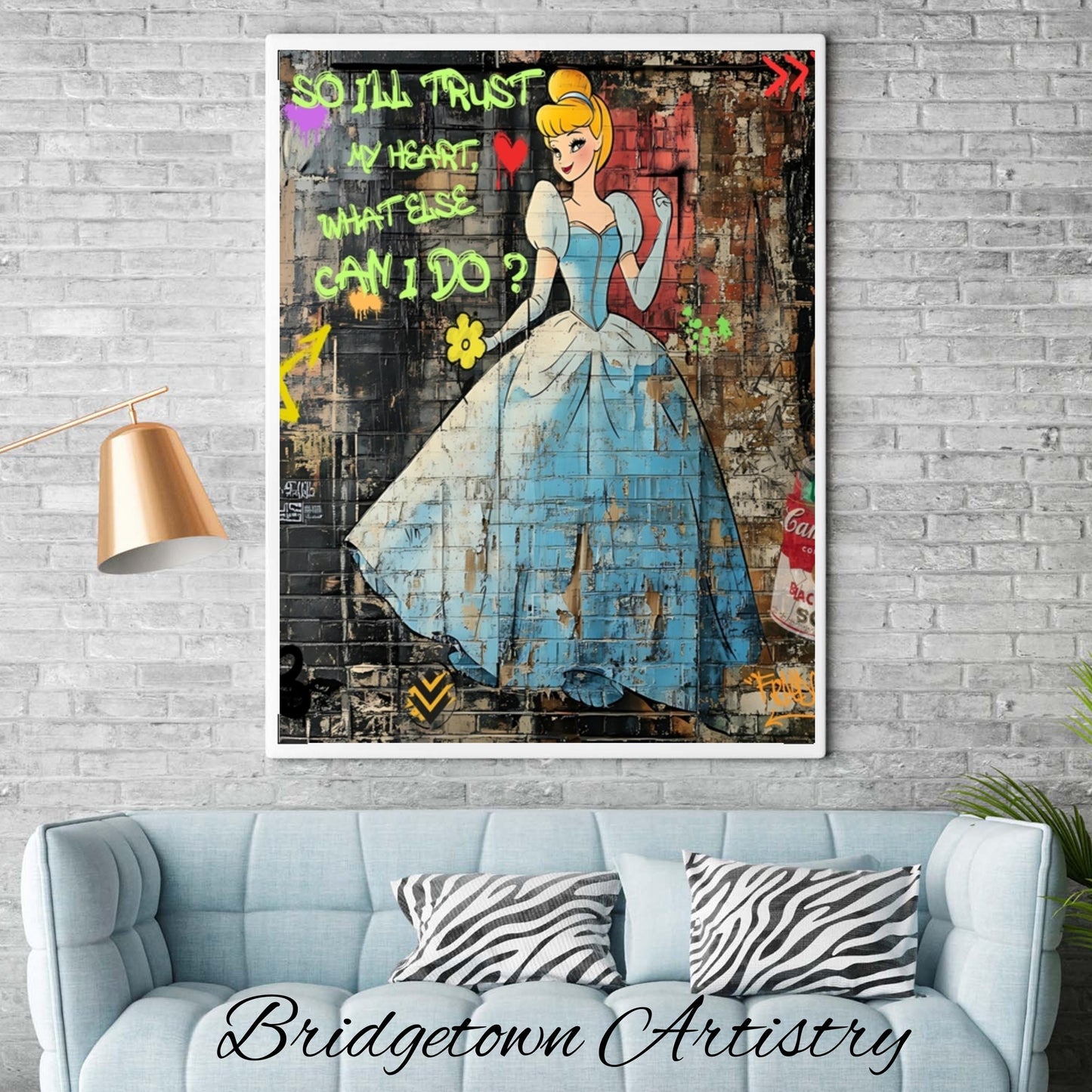 Graffiti Street Wall Art Cinderella [ Digital Download ] - Bridgetown Artistry