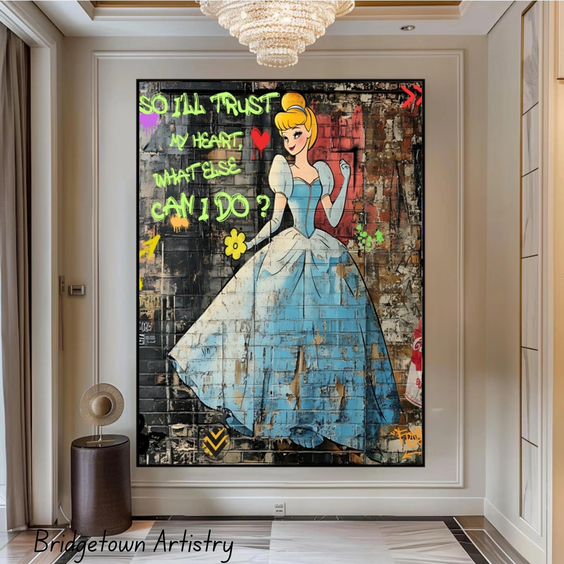 Graffiti Street Wall Art Cinderella [ Digital Download ] - Bridgetown Artistry