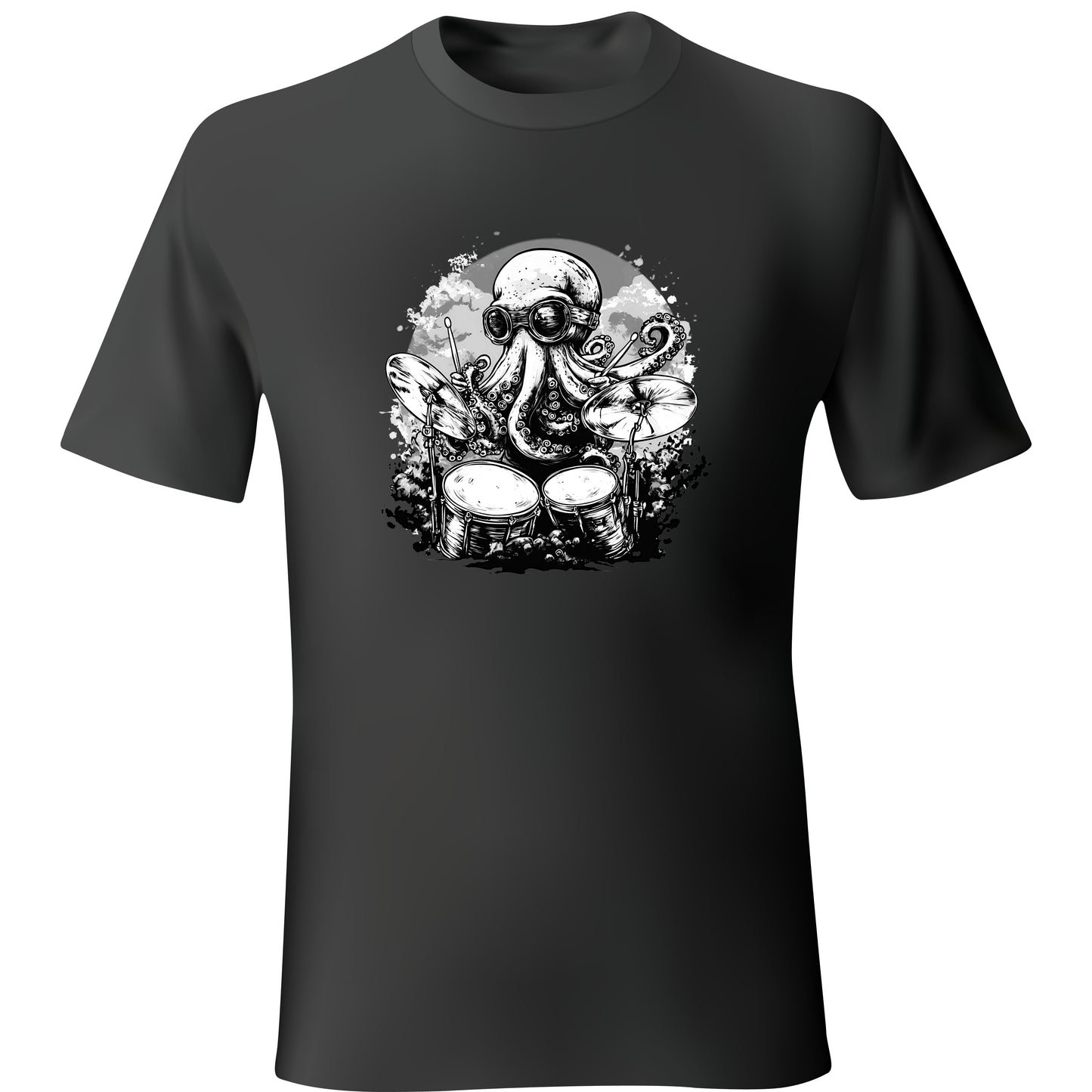 Octopus Playing Drums Unisex T-Shirt