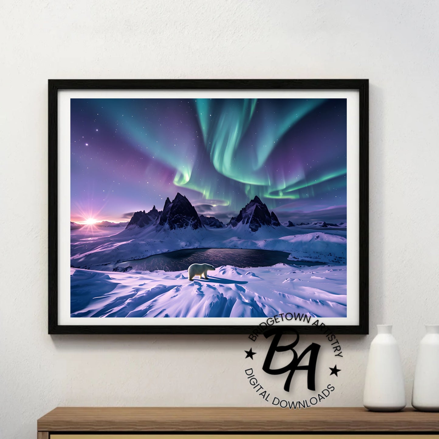 Artic Polar Bear Wall Art {Digital Download}