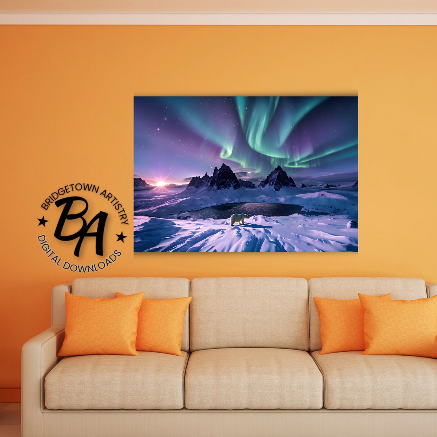 Artic Polar Bear Wall Art {Digital Download}