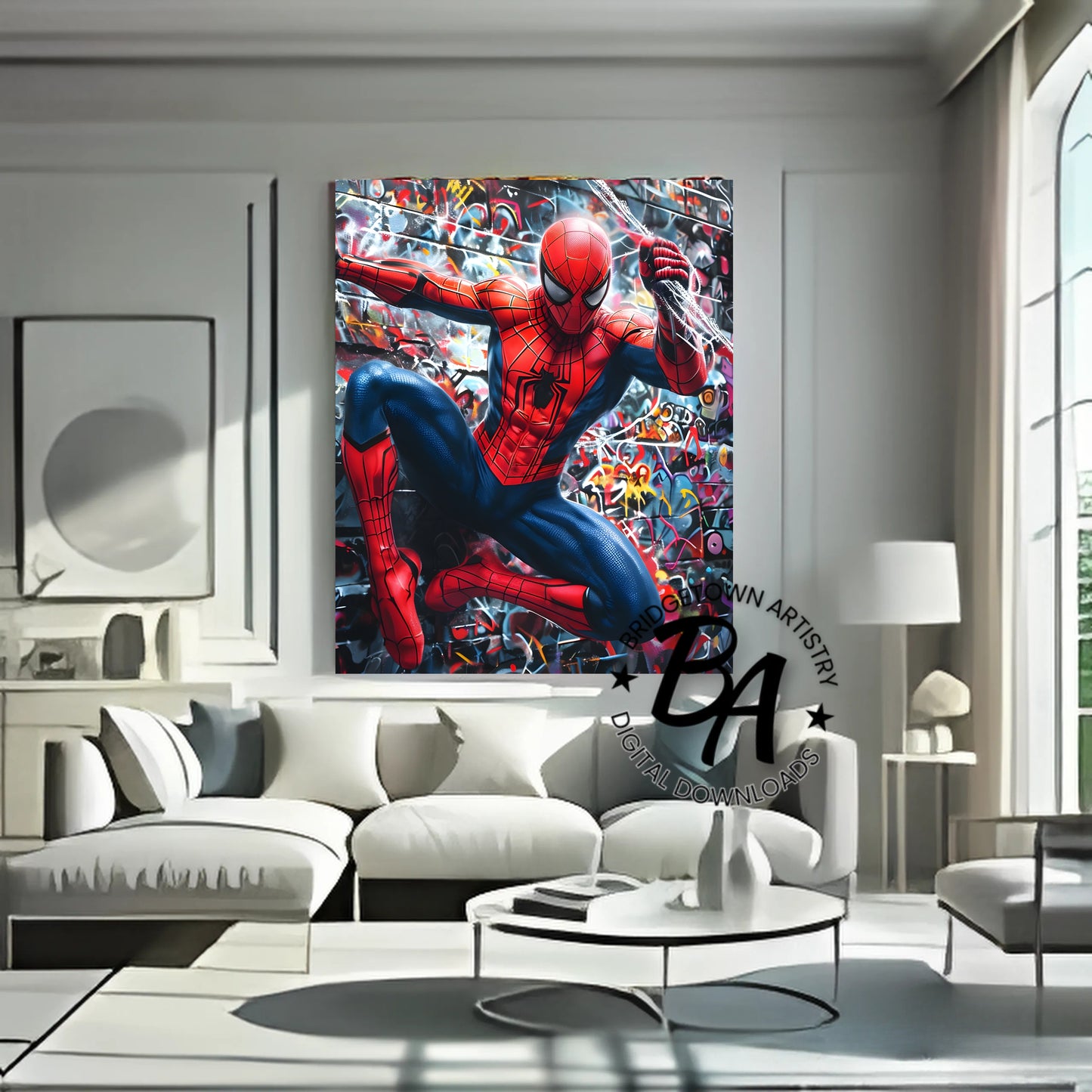 Spider-Man Graffiti Street Wall Art {Digital Download} Fan Art