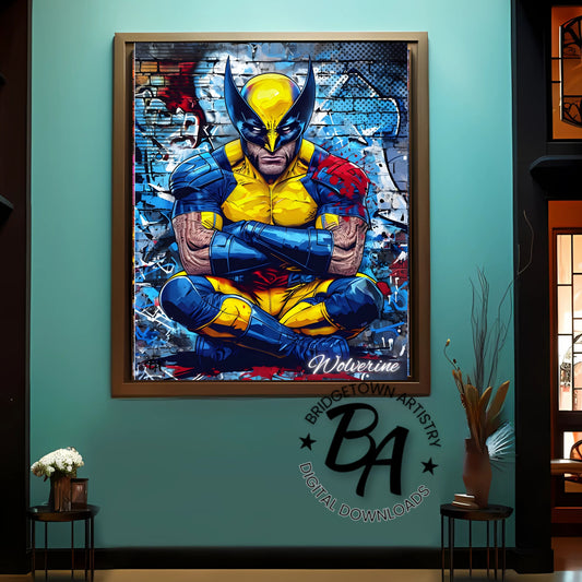 Wolverine Graffiti Street Wall Art {Digital Download} Fan Art